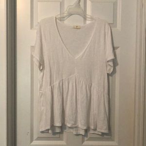 Anthropologie tiered peplum tee
